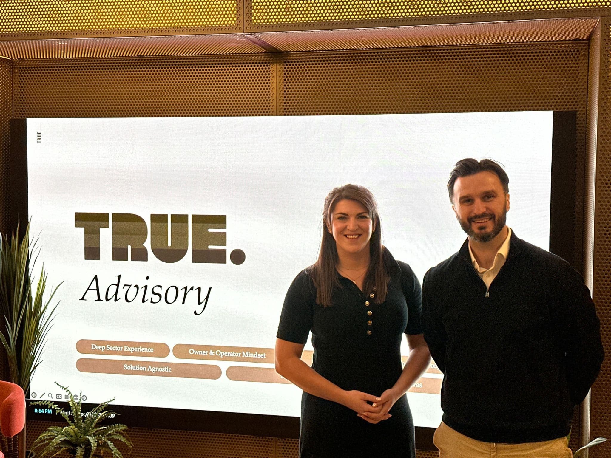 Dr Anne Richmond and Finlay Mure (Commercial Director)